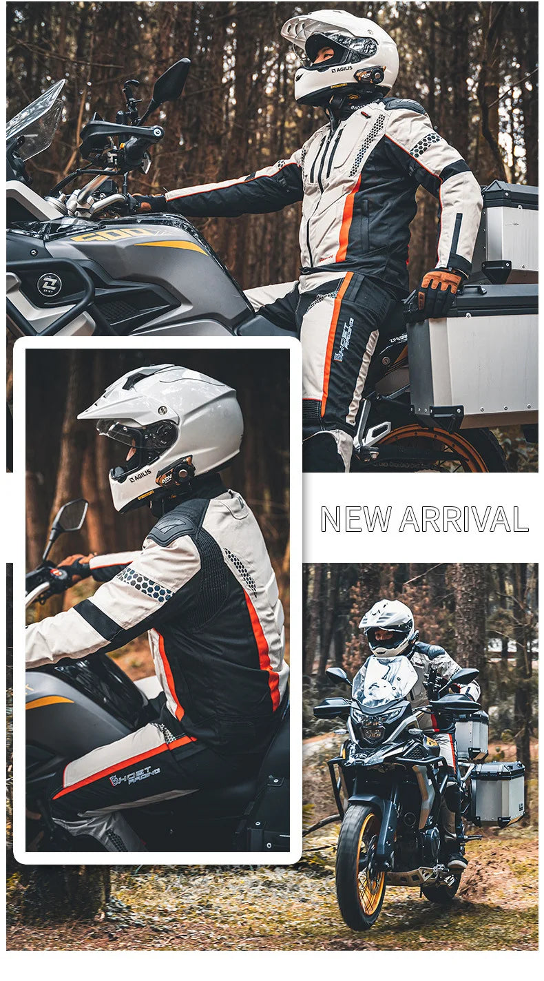 Waterproof Motorcycle Jacket Men Blouson Moto Autumn Winter Cold-proof Motocross Motorbike Riding Clothing Motorcycle Equipment