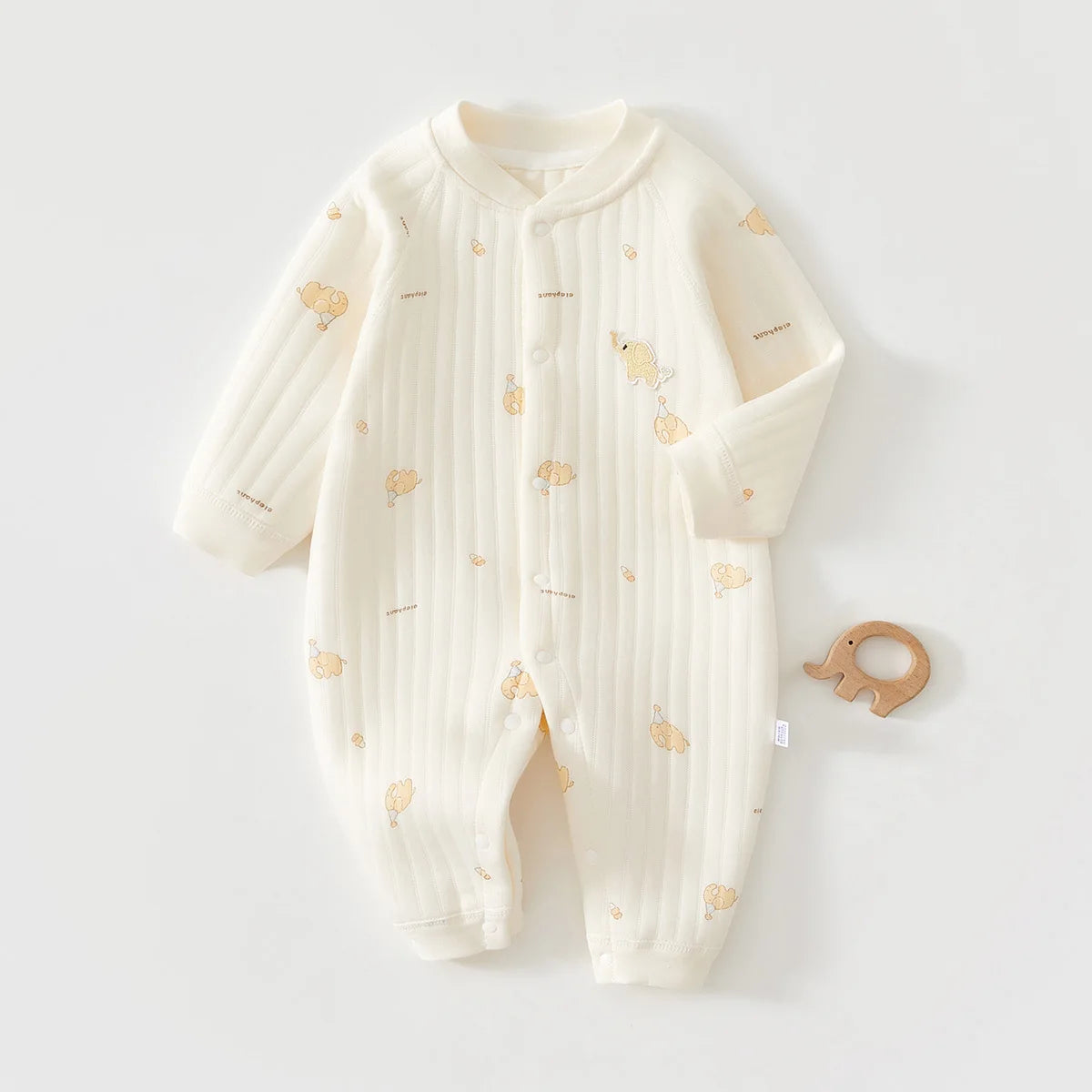 AYNIGIELL Autumn and Winter Newborn Jumpsuit, High-quality Pure Cotton Baby Girl Clothing 0-18 Month Baby Boy Outdoor Wear