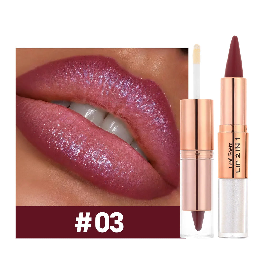Tapered Gradient Lipliner Pen Black Brown Lip Gloss Matte Lip Liner Double Head Plumping Waterproof Lip Contour Non Stick Makeup