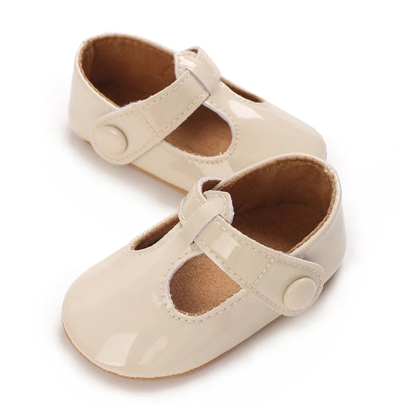 Baby Learning Walk Shoes,Multi Color Patent T-Strap Mary Jane Shoes,Soft Fashion Infant Daily Footwear for Baby Girls 0-1 Year