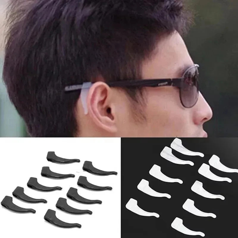 5-15pairs Silicone Anti-slip Glasses Leg Ear Sleeve Bracket Fastener Eyeglasses Accessories Grip Anti-fall Eyewear Holder