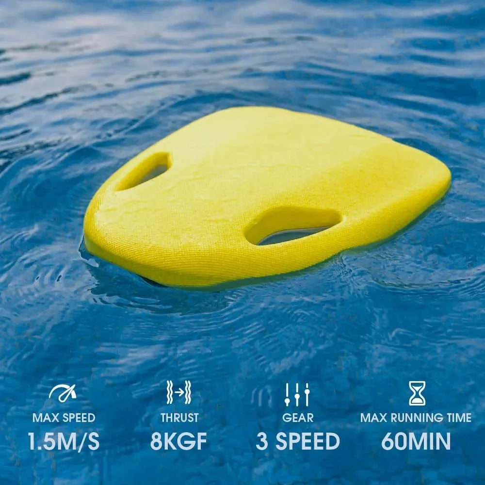92.5Wh Lightweight Smart Electric Snorkelling Floatboard Swim Training Kickboard 3 Gear 60 Mins for Children Adults