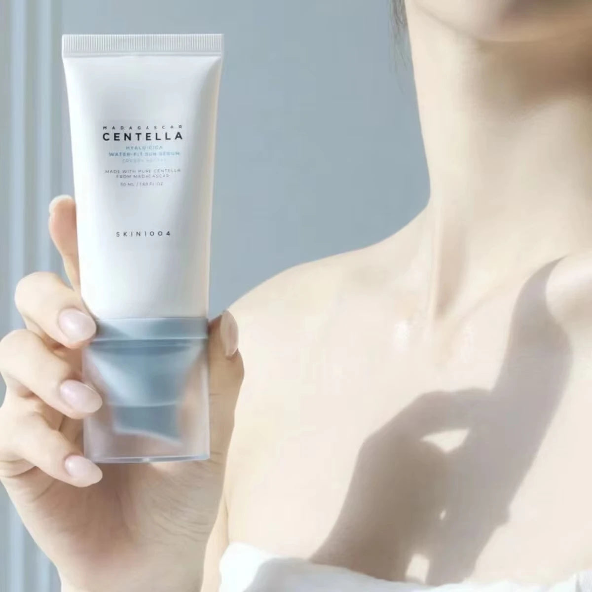 SKIN1004 Madagascar Centella Probio Cica Sun Ampoule SPF50 50ml and Enrich Cream 50ml Fermented Centella Sensitive Skin Care