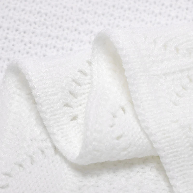 100*80cm Knitted Baby Blankets Breathable Lightweight Newborn Swaddle Receiving Quilt for Infant Boys Girls Toddler Throwing Mat