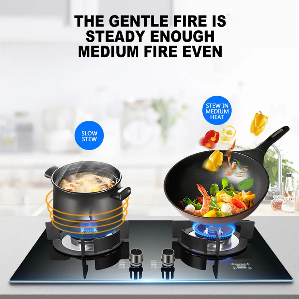 Tming Double Stove Cooktop Household Embedded Gas stove Built-in Liquefied Gas Stove Kitchen Cooking Machine