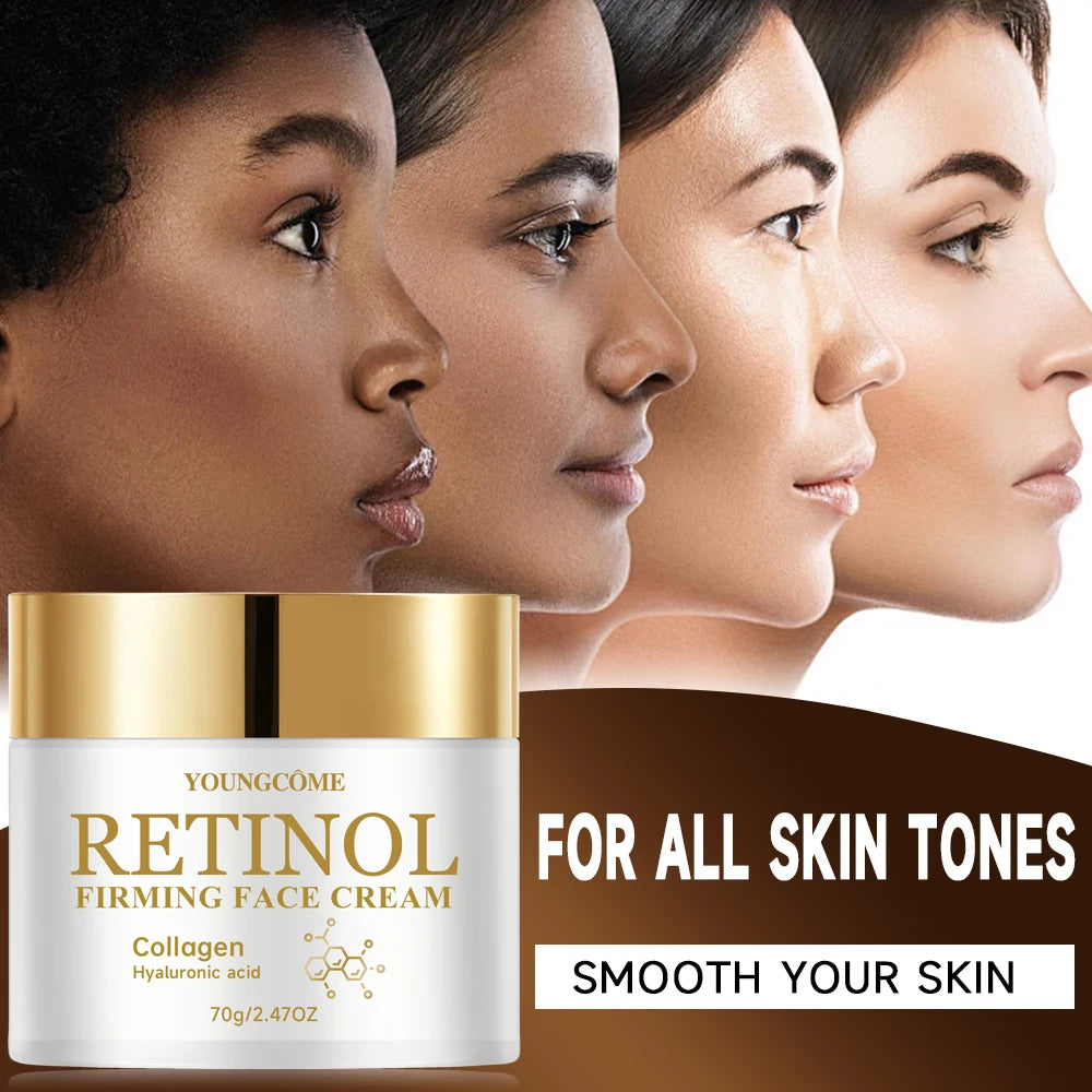  Retinol Firming Face Cream Moisturiser Facial Anti Aging Smooth Skin Repair Fade Fine Line Wrinkle Remover Face Cream