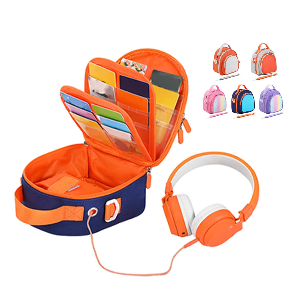 Carrying Case for Yoto Mini (2024 Edition) Travel Storage Bag Card Holder Hold Up To 30 Cards Protective Case for Audio Player