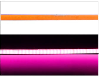 OCONA DC 12V 24V Super Thin 4mm Multi-Color COB LED Strip Lights For Cabinet Car DIY 480LED Blue/Pink/Red/Purple LED Tape Ribbon