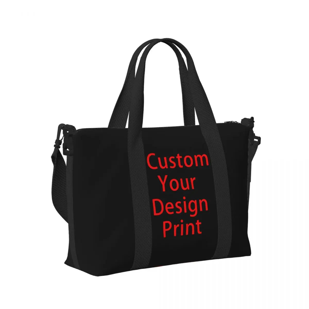 Custom Custom Your Design Tote Bag Women Large Capacity Customized Logo Printed Beach Gym Shoulder Travel Bag