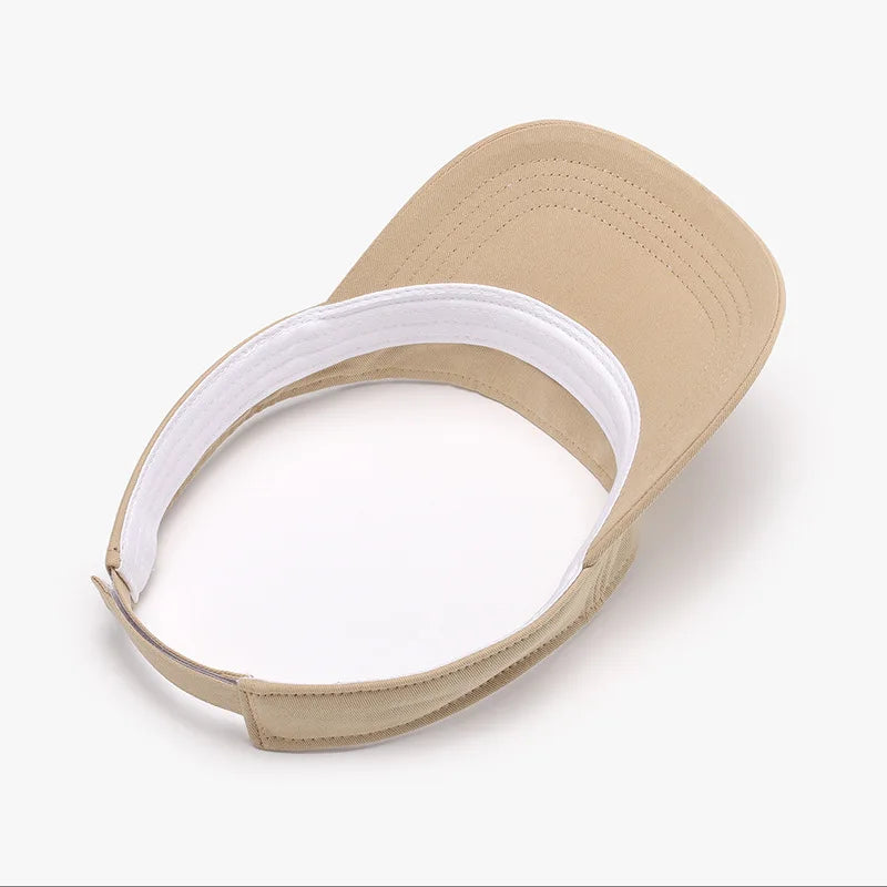 Summer outdoor UV protection visor hat for women, versatile, breathable, large head circumference, sun protection sun hat