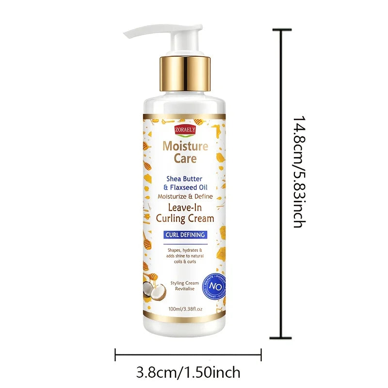 ZORAELY Curl-Defining Cream – leaves hair shiny and smooth, creating a natural, effortless curly look. 100ml