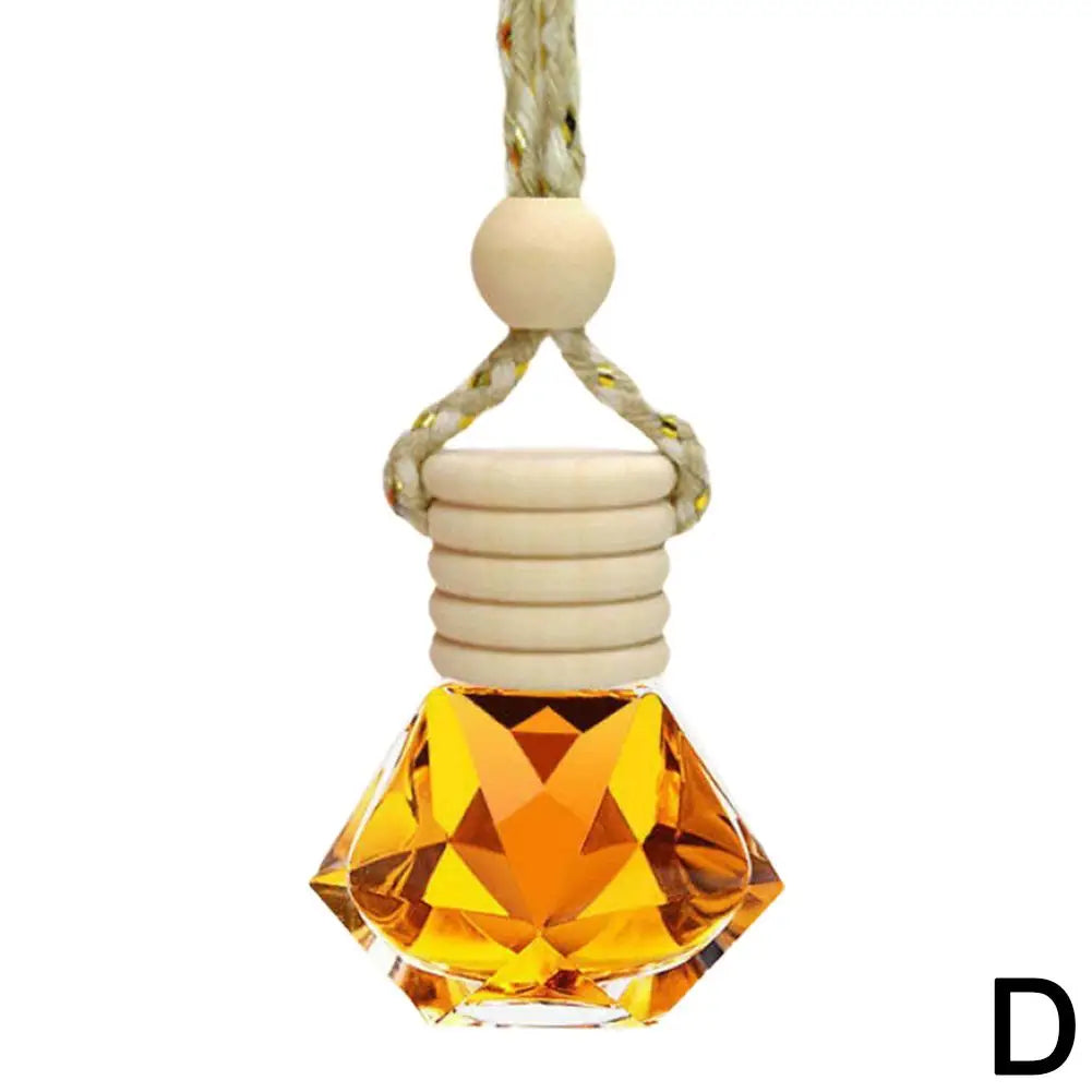 Car Perfume Pendant Include Essential Oil Air Fresheners Novelty Auto Flavoring Air Freshener Diffuser Oil Fragrance Bottle
