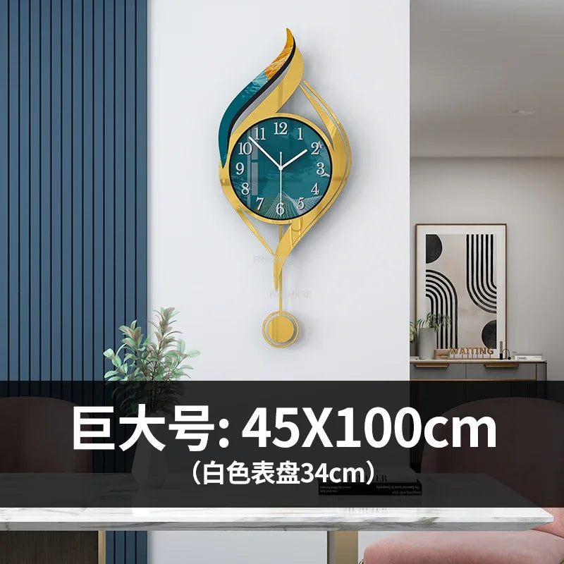 Creative Light Luxury Metal Wall Clocks Living Room Wall Clock Minimalist Modern High-end Wall Watch Nordic New Home Decoration