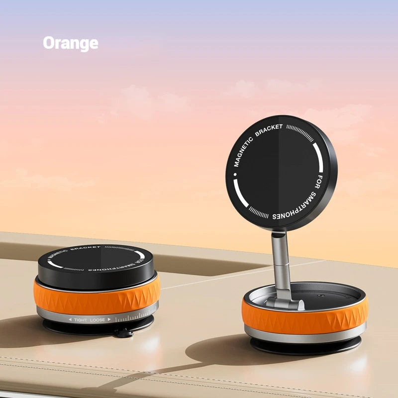K10B Vacuum Adsorption Magnetic Phone Car Holder for 2025 Suction Cup Dedicated Navigation Folding Phone Holder