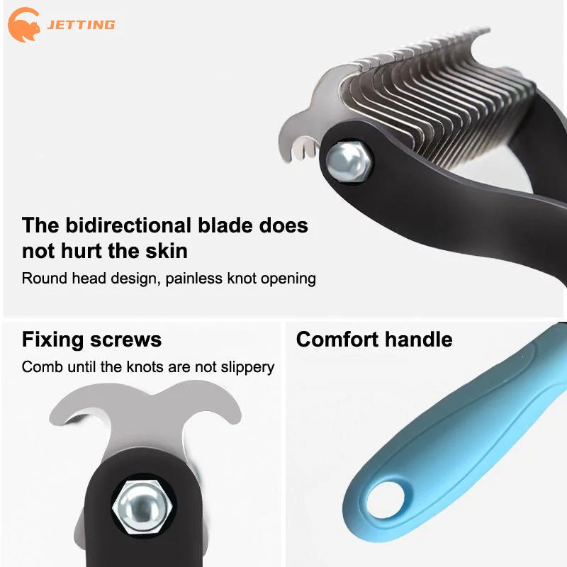 Double-Sided Dog and Cat Grooming Brush