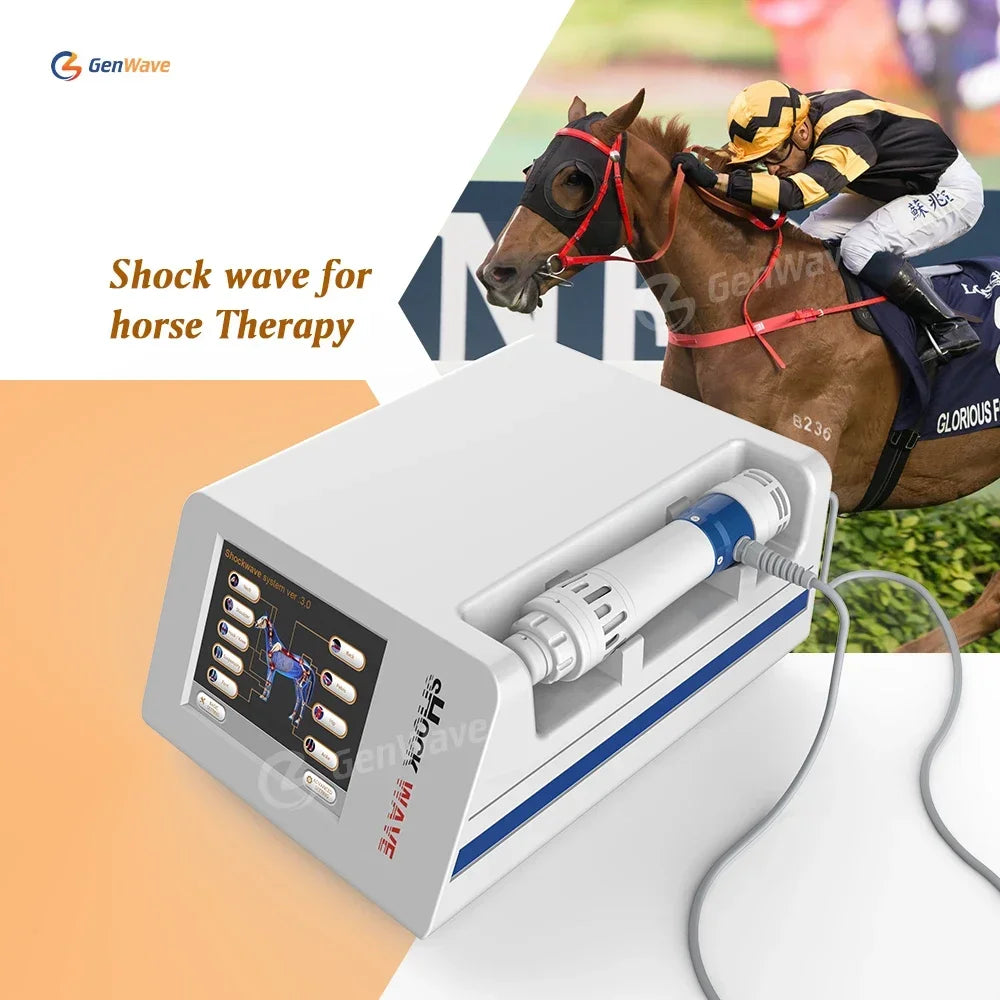 2026 Equine Horses Pain Therapy ESWT Shock Wave Animals Therapy Euiqne Wave Horses Pets Animals Health Care Machine