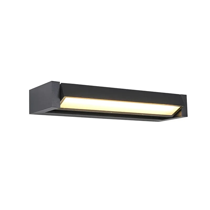 Adjustable angle outdoor waterproof outdoor wall lamp garden wiring wall lamp simple and high-end aluminum wall lamp