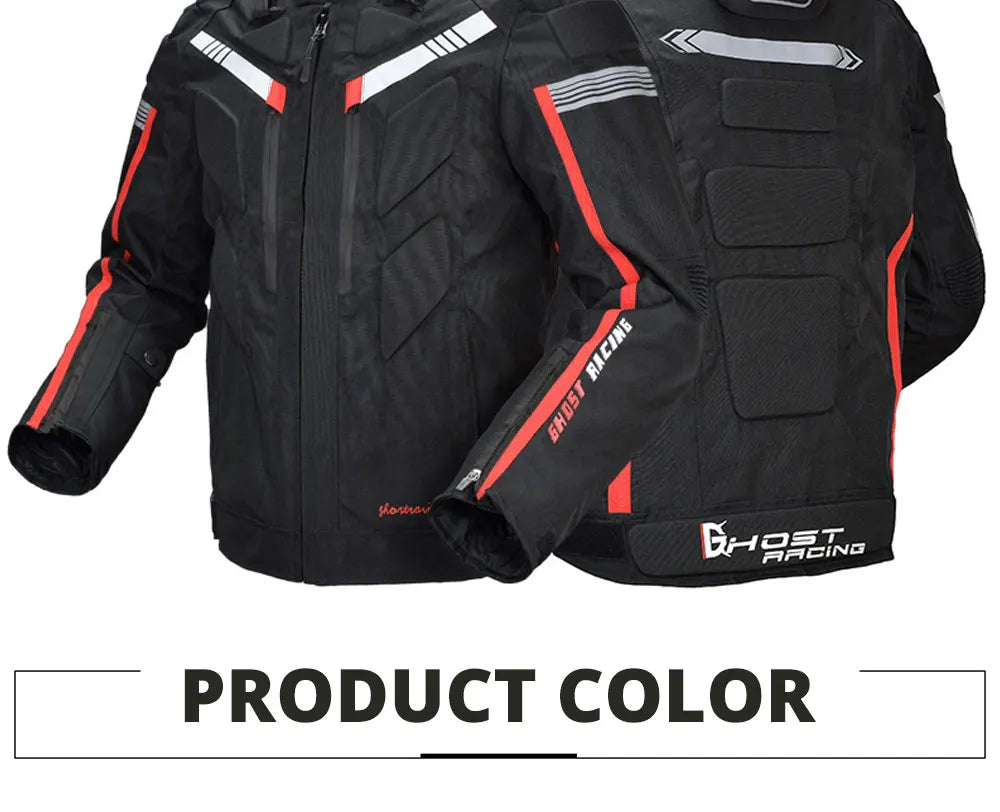 Motocross Jacket Cold-proof Waterproof Motorcycle Jacket Men Chaqueta Moto Protective Gear Motorbike Riding Jacket fit 4 Seasons