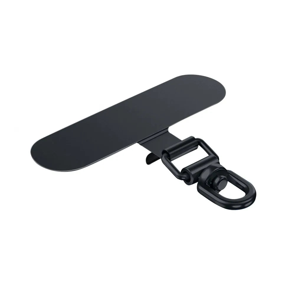 Ultra-thin Phone Lanyard Clip Patch 360° Rotatable Stainless Steel Phone Case Hanging Rope Anti-fall Snap Strap Case Clip