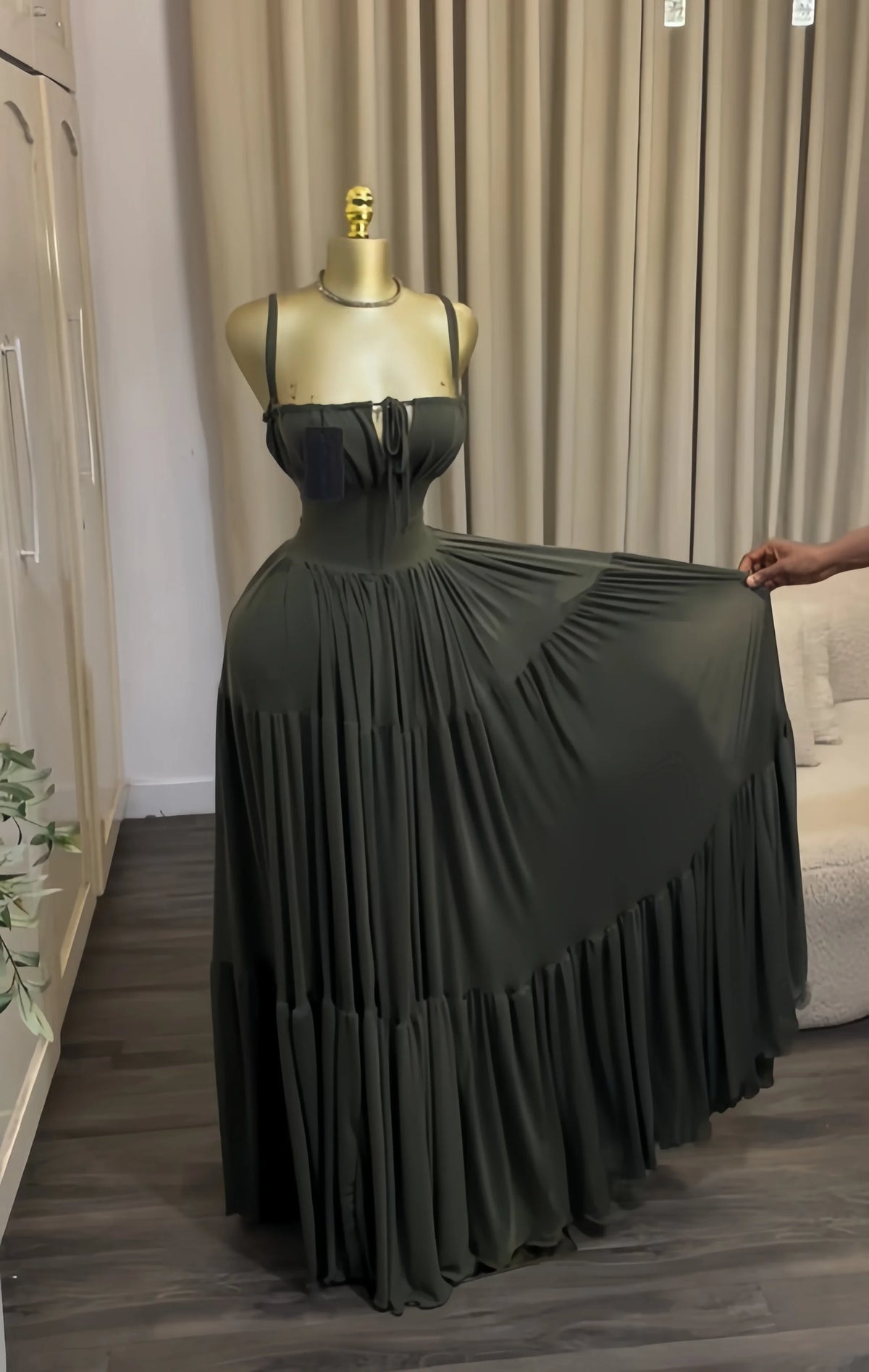 CM.YAYA 2026 Fall Winter Women Long Sleeve Slash Neck Long Maxi Dress Slim Evening Birthday Trendy Sexy Vacation Party Dresses