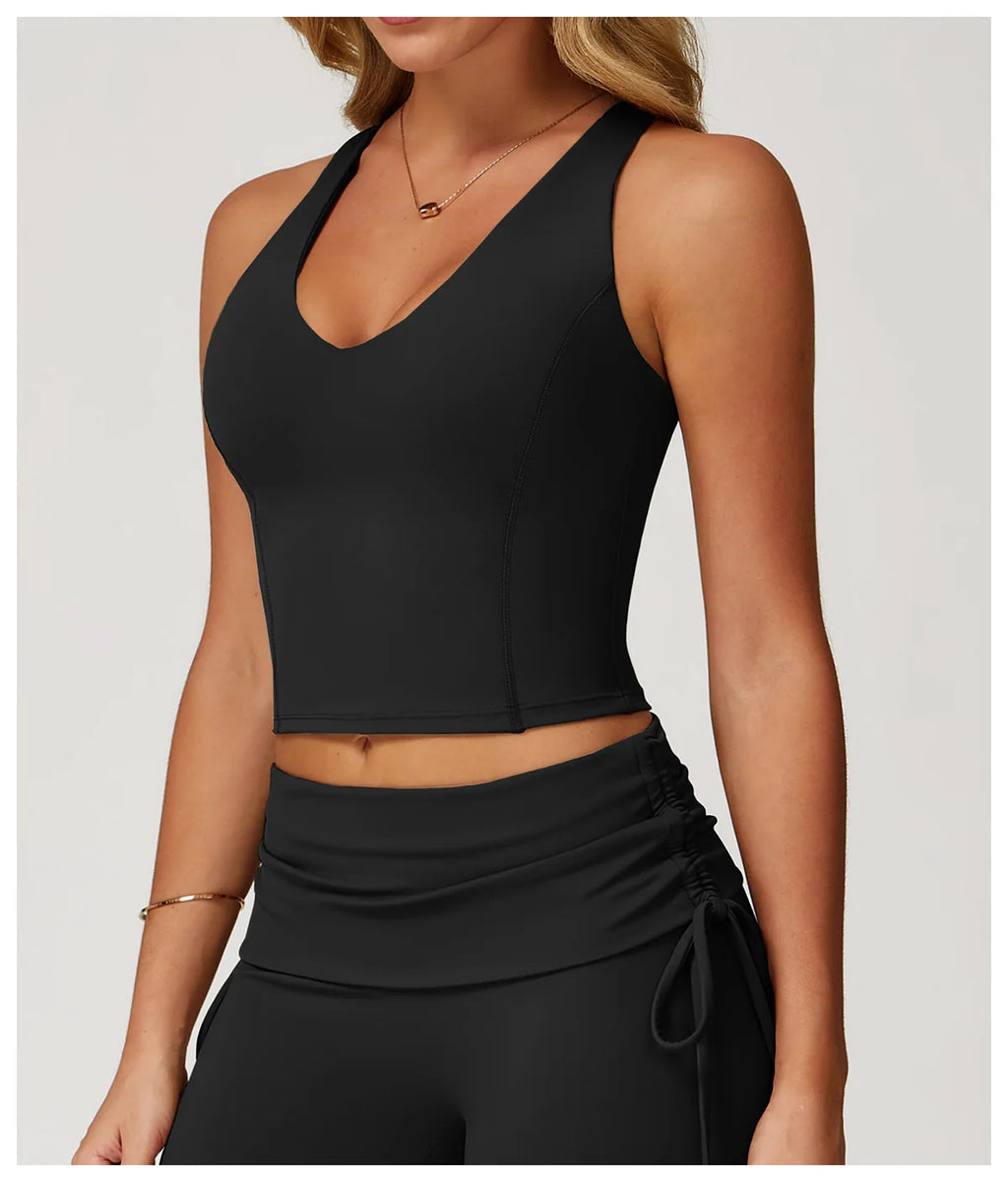 Women Sports Bra Sexy Breathable Sport Tops Push Up Yoga Vest Female Gym Top Fitness Sports Underwear Belt Padded Sportswear ﻿
