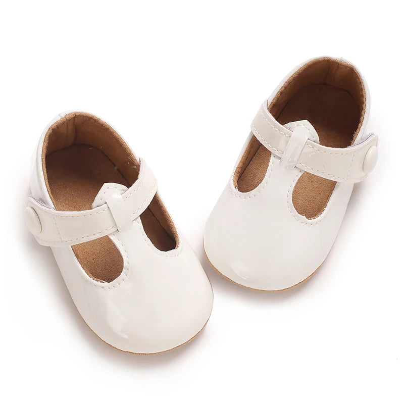 Baby Learning Walk Shoes,Multi Color Patent T-Strap Mary Jane Shoes,Soft Fashion Infant Daily Footwear for Baby Girls 0-1 Year