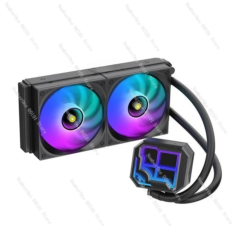 360 ARGB CPU Liquid Cooler with Segment Code Screen Temperature Display