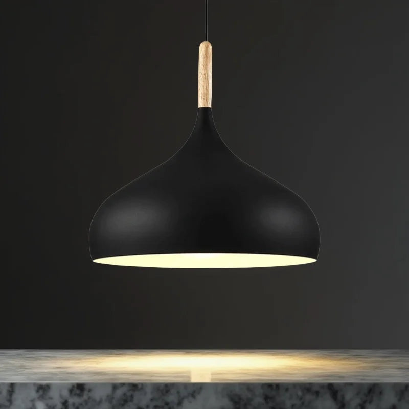 24cm European Style Pendant Lamp Macaroon Color Aluminum Products Chandelier Fresh Indoor Lighting in The Restaurant Bedroom