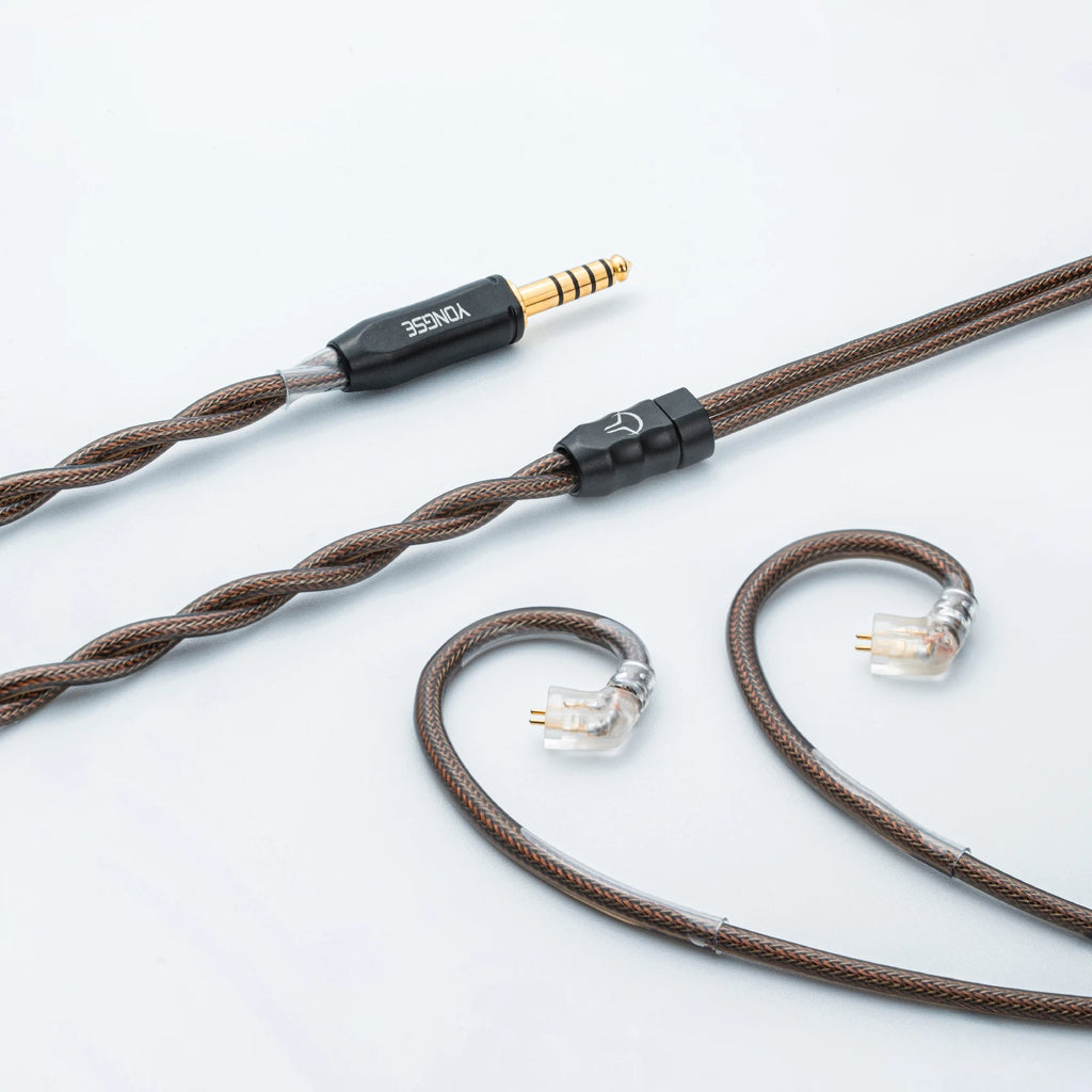 YONGSE Mech-X Cable Silver-plated Single Crystal Copper + Graphene Shielding Earphone Cable