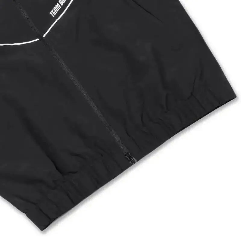 Korean Manhwa Jinx Team Black Windbreaker Jacket Men Women Sports Coat Loose Track Activewear Joo Jaekyung Y2K Coat Unisex