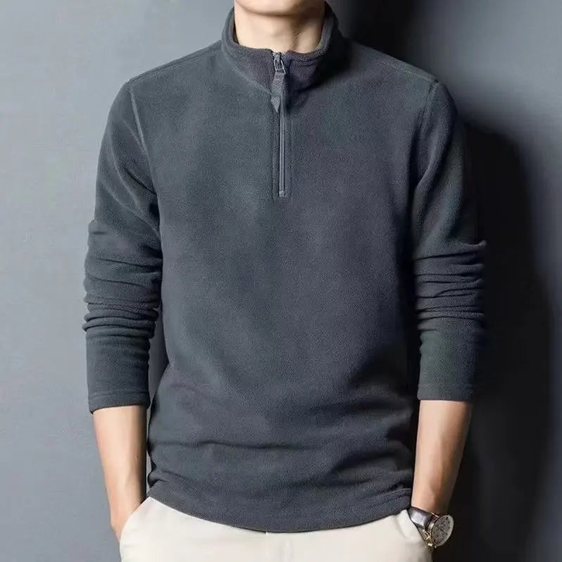 Men's Half-Zip Fleece Pullover Sweatshirt