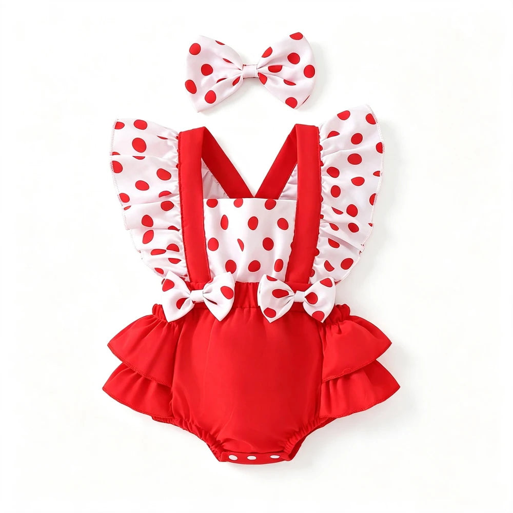 Prowow Baby Girls Clothes 2025 Summer Backless Patchwork Bodysuit Dress For Infants Newborns Clothing Letter Baby Girl Romper
