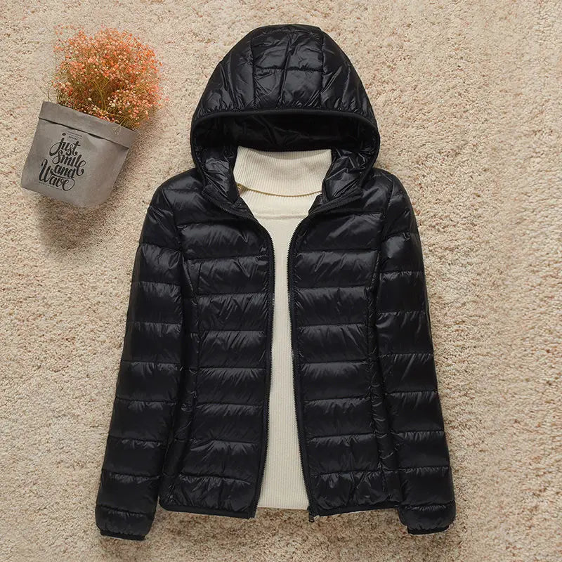 Down Jacket Women Coat Autumn Winter 2022 Spring Jackets for Warm Quilted Parka Ladies and Light 2021 Female Ultralight Hooded
