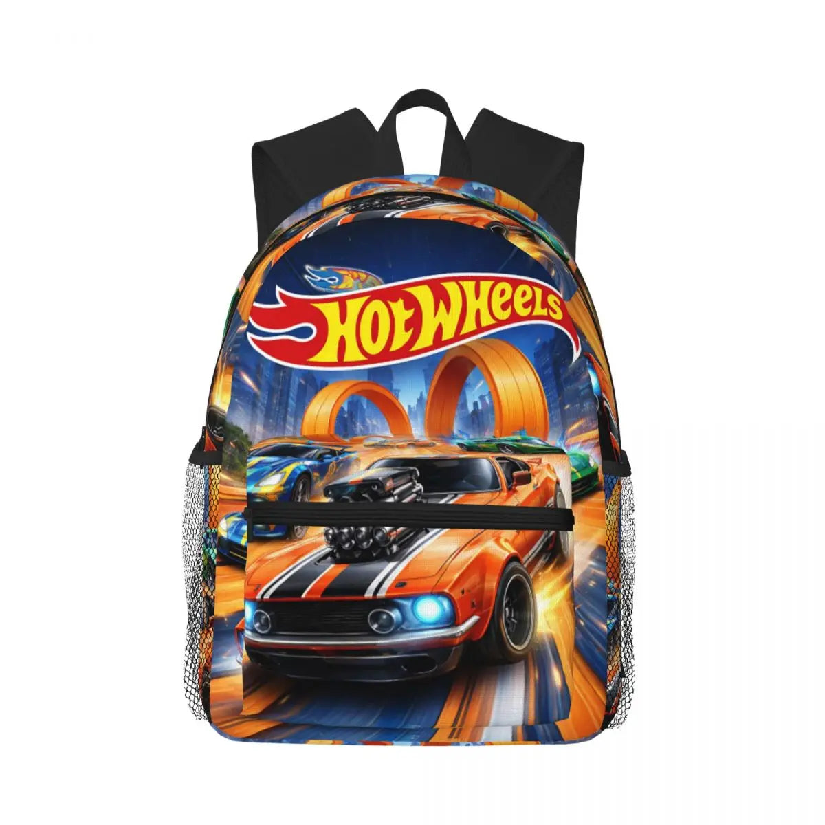 Hot Wheels Race Student Backpack School Bag Hiking Travel Daypack for Men Women Bookbag Shoulder Bags