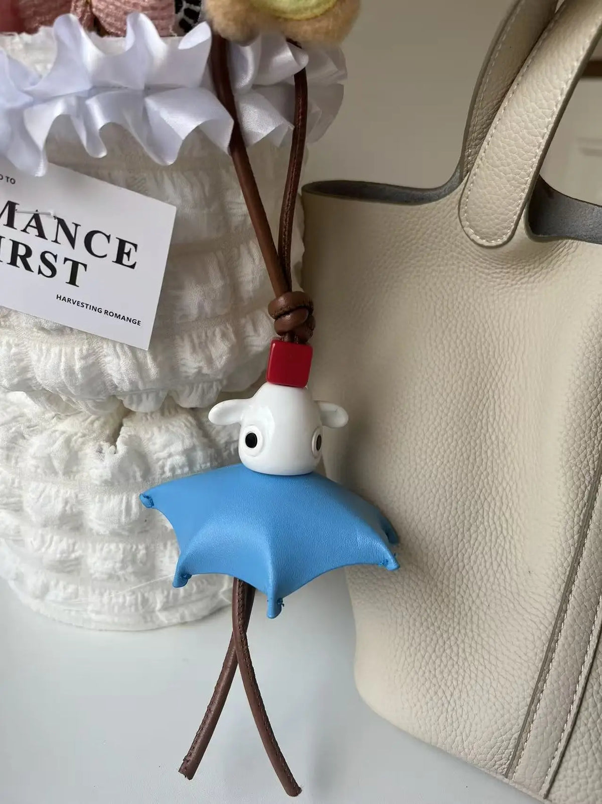 Luxury Genuine Leather Octopus Fringe Tassel Bag Charm for Designer Tote Unique Suede Pendant Keychain Women Gift Handbag Decor
