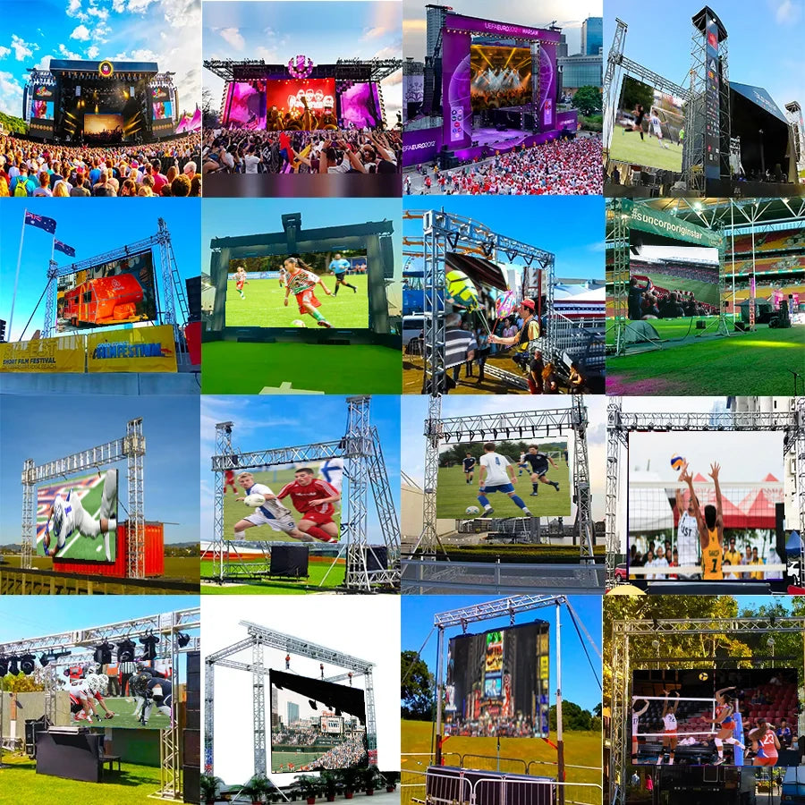 2.4m X 3m Complete System P2 P2.6 P3.9 P4.81 Led Display 500x1000mm Led Panel Backdrop Outdoor Rental Led Screen