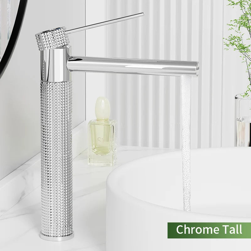 Black Basin Faucet Bathroom Washbasin Water Mixer Tap Hot Cold Water Basin Sink Tap Bathroom Faucet Tap Brushed Gold Faucet