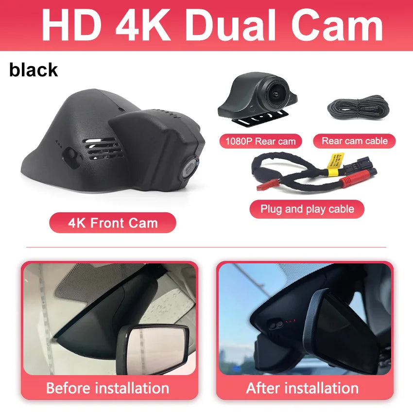 Car DVR Wifi for Smart 453 for Smart fortwo forfour 453 2015-2020, for Renault Clio 4/Mégane 3/Twingo/Laguna 3 Dash Cam Camera