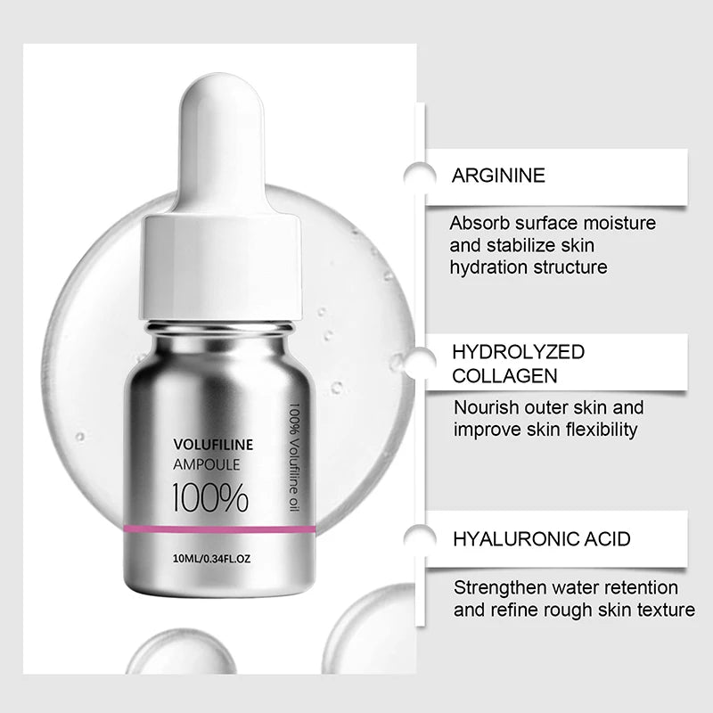 Volufiline Asiatica Ampoule 10ml Plumping Soothing Facial Serum Hydrating Moisturizing Essence Gentle Daily Skin Care Ampoule