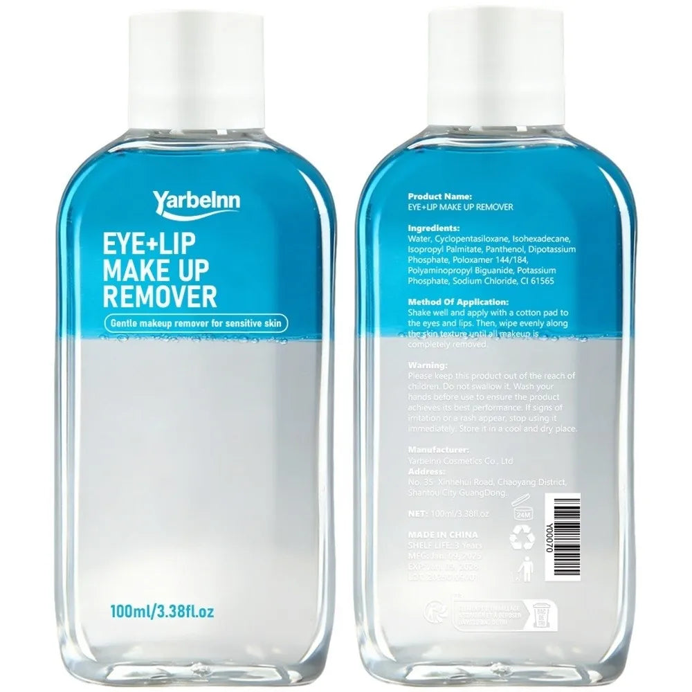 Non-Irritating Eye and Lip Makeup Remover Deeply Cleanses Soothing Skin Makeup Removal Oil Quickly Gently Cleansing Oil
