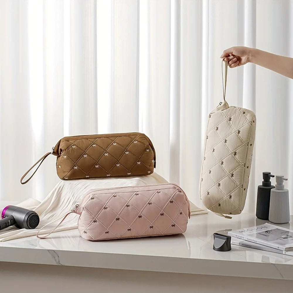 New Large Capacity Beauty Hair Organizer Case Cosmetic Bag Portable Travel Cosmetic Storage Bags with Curling Iron/Hair Dryer