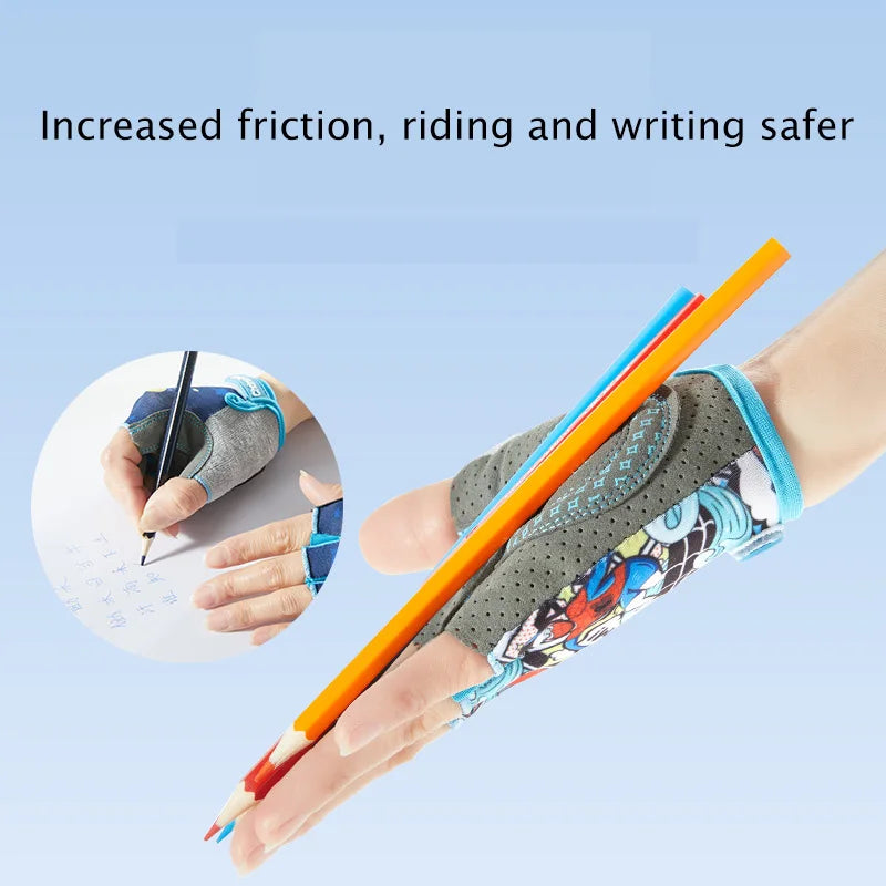 Summer Children's Gloves Sports Bicycle Boy Girl Cycling Anti-Wear Kids Roller Skating Training Exercise Protection Gloves