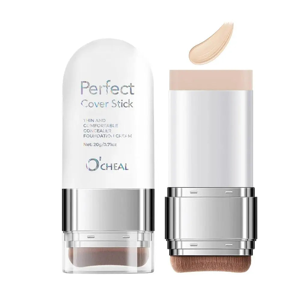 Perfect Cover Stick Concealer Foundation Stick, Lightweight Natural Coverage, Smooth Texture Easy Application For Daily Makeup