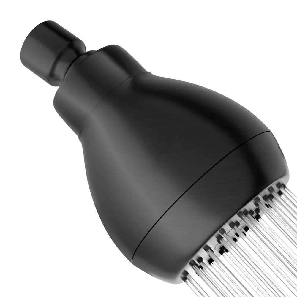 Silicone Nozzles Shower Heads Matte Black 360 Rotation Spray Shower Rustproof Powerful Water Flow Rain Shower Head Bathroom Use