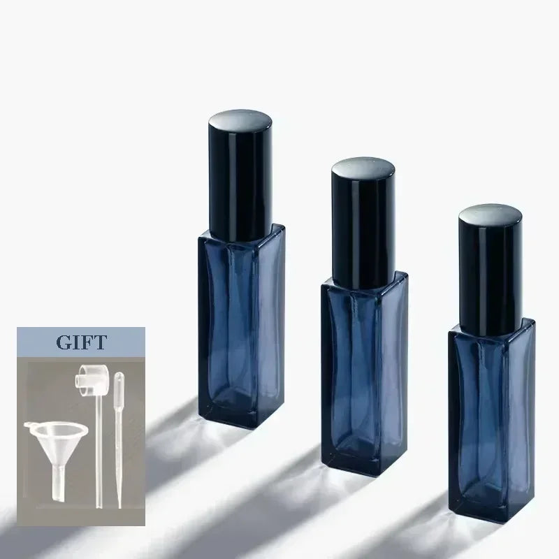 3PCS 5ML 10ML Mini Perfume Spray Bottles Glass Refillable Bottle Portable Travel Oil Liquid Cosmetic Container Perfume Atomizer