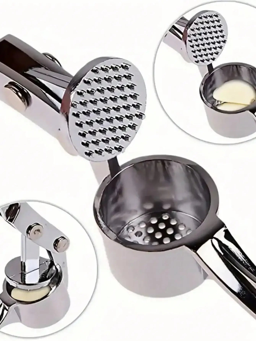 Professional Kitchen Tools Garlic Press High Qulity Crush Garlic Smooth-Handled Easy to Clean Fruit & Vegetable Crusher
