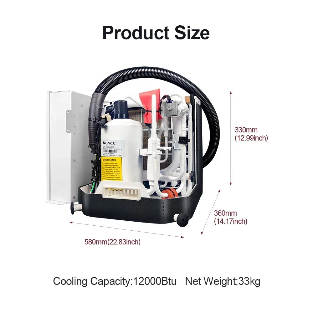 2024 Self-contained Boat Air Conditioning 24000Btu Water Cooled Gree Marine Air Conditioner System for Boat Yacht
