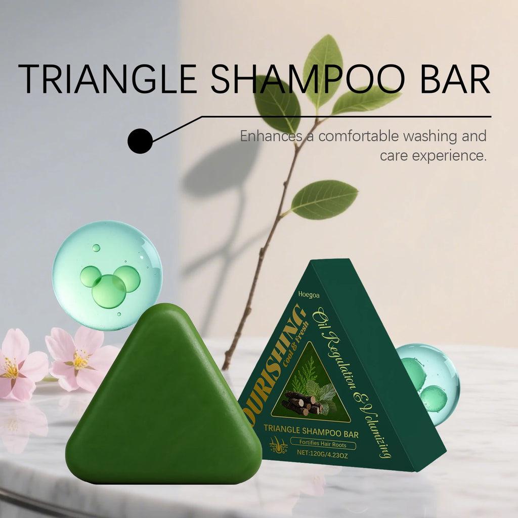 Cypress Leaf Usman Grass Shampoo Soap Hair Growth Strengthen Root Improve Weak Brittle Hair Oil Control Nourishing Shampoo Soap