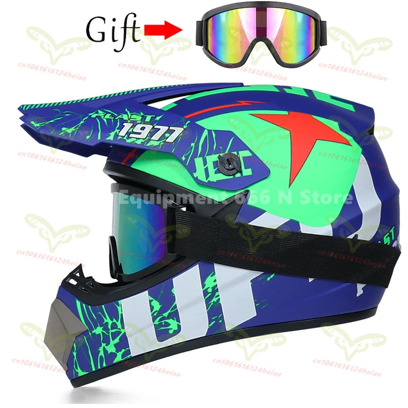 Men's and Women's Off-road Motorcycle Helmet Kart Rally Bike Motocross Helmet Cool Personality Four Seasons cascos para moto