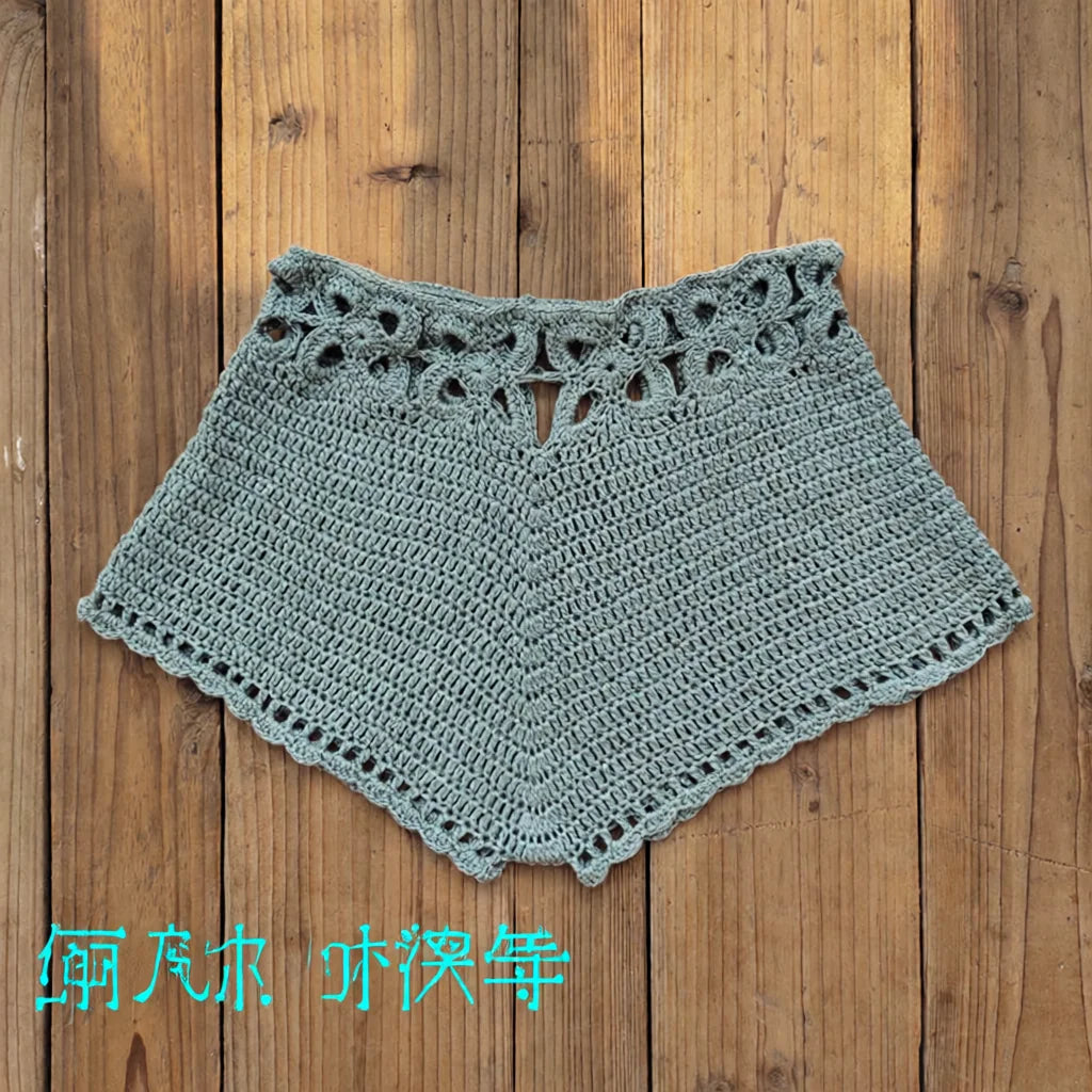 Mens Beachwear Bikini Swim Trunks Handmade Crochet Sexy Underwear Breathable Summer Vacation Comfort Knitted Briefs